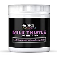 Milk Thistle Supplement with Real Chicken. Extra Strength Liver and Kidney Detox. Dogs and Cats Love The Taste. Kidney Stone Prevention and Allergy Relief. Large 85 gram jar!