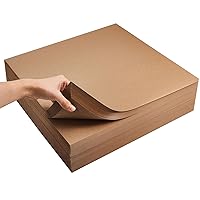 900 Pcs Kraft Paper Sheets 15 x 15 Inches Brown Kraft Paper Cardstock Brown Wrapping Paper Heavy Duty Craft Paper for Wedding Party Invitations Announcements DIY Arts Drawing Shipping, 80 GSM