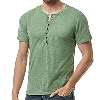 Men's V Neck Tee Shirts, Casual Slim Fit Workout Tops Short Sleeve Athletic Shirt Stylish Plain Muscle T-Shirt