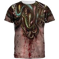 Old Glory Cthulhu Greater God Tentacles All Over Adult T-Shirt - 2X-Large Multicoloured