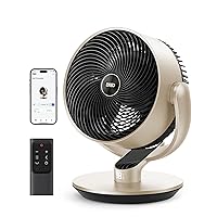 Dreo 16 Inch 25dB Quiet Smart Fans for Bedroom, DC Room Fan with Remote, 120°+90° Omni-Directional Oscillating Fan, 6 Modes, 9 Speeds, 12H Timer, Alexa/Google/WiFi/Voice Control, Silver, Oversize