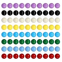 Game Replacement Marbles,80pcs Solid Color Game Balls for Chinese Checkers,Aggravation Game,Marble Run,Marble Games(14mm/8 Colors)