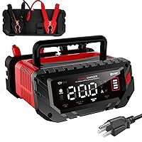 20 Amp Battery Charger, 12V/24V Fully-Automatic Smart Car Battery Charger, Lithium,Lifepo4 Float Charger, Trickle Charger, Maintainer/Pulse Repair Charger for Car, Boat, Motorcycle, Lawn Mower..