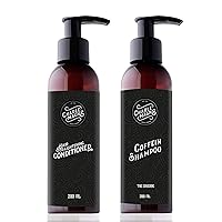 Pack of 2 Hair Conditioner for Men (200ML) & Caffeine Shampoo for Men (200ML) - Made in Germany - Developed by Barbers