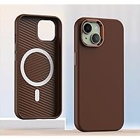 Phone Case Compatible with iPhone 15 Leather Case,Magnetic Case [Compatible with MagSafe] Vintage PU Leather Slim Fit Shockproof Anti-Fingerprint Anti-Scratch Premium Phone Cover phone cover ( Color :