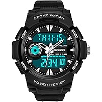 findtime Military Tactical Watch Men's Digital Watch for Men Teenagers 5 ATM Waterproof Sports Men's Watch Stopwatch Large