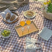 Wicker Picnic Basket for 2 with Waterproof Picnic Blanket, Picnic Set for 2  with Sand-Proof Beach Mat,Willow Hamper Service Gift Set for Camping and