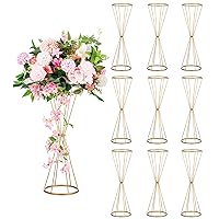 Sziqiqi Gold Wedding Table Centerpiece Tall - 27in Floral Centerpieces for Tables Metal Vases Centros de Mesa para Bodas
