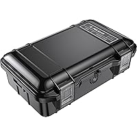 Pelican M60 Micro Case - Waterproof Case (Dry Box, Field Box) for iPhone, GoPro, Camera, Camping, Fishing, Hiking, Kayak, Beach and More (Black)