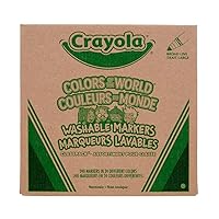 Crayola Colors Of The World Classpack (240 Ct), Bulk Skin Tone Washable Markers, School Supplies For Teachers, Individual Marker Boxes