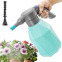 0.5 Gallon Electric Spray Bottle Plant Mister for Indoor/Outdoor Plants, 2L Automatic Watering Can Rechargeable Battery Powered Sprayer with Adjustable Spout for Garden, Fertilizing, Cleaning