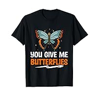 You Give Me Butterflies Design Phlebotomist Valentines Day T-Shirt