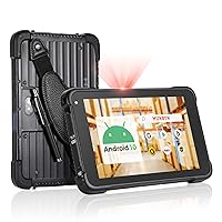 MUNBYN Rugged Android Tablet Scanner IRT01, 8-inch Tablet Android 10 Zebra SE2707 Scanner 700 nit Outdoors Heavy Duty Tablet IP67 MIL-STD-810G Sunshine Readable, Inventory Mobile Handheld Computer