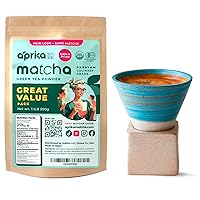 Japanese Matcha Powder 500g + Coffee/Tea Mug 200ml by Aprika Life