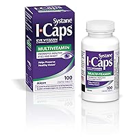 ICaps Eye Vitamin & Mineral Supplement, Multivitamin Formula, 100 Coated Tablets (Packaging may vary)