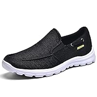 Slip On Shoes for Men, Plantar Fasciitis Canvas Walking Shoes with Arch Support, Orthopedic Comfortable Winter Sneaker for Extra Cushioning and Pain Relief…