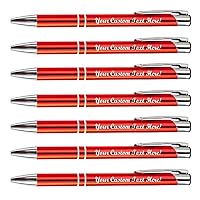 Promotional Items With Your Logo - 50 Pack Personalized Pens - Engraved Ballpoint Pens