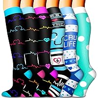 Graduated Medical Compression Socks for Women and Men - Best for Circulation, Medical, Running, Athletic, Nurse, Travel