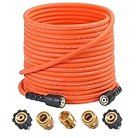 YAMATIC Pressure Washer Hose For Power Washer, 50 FT X 1/4