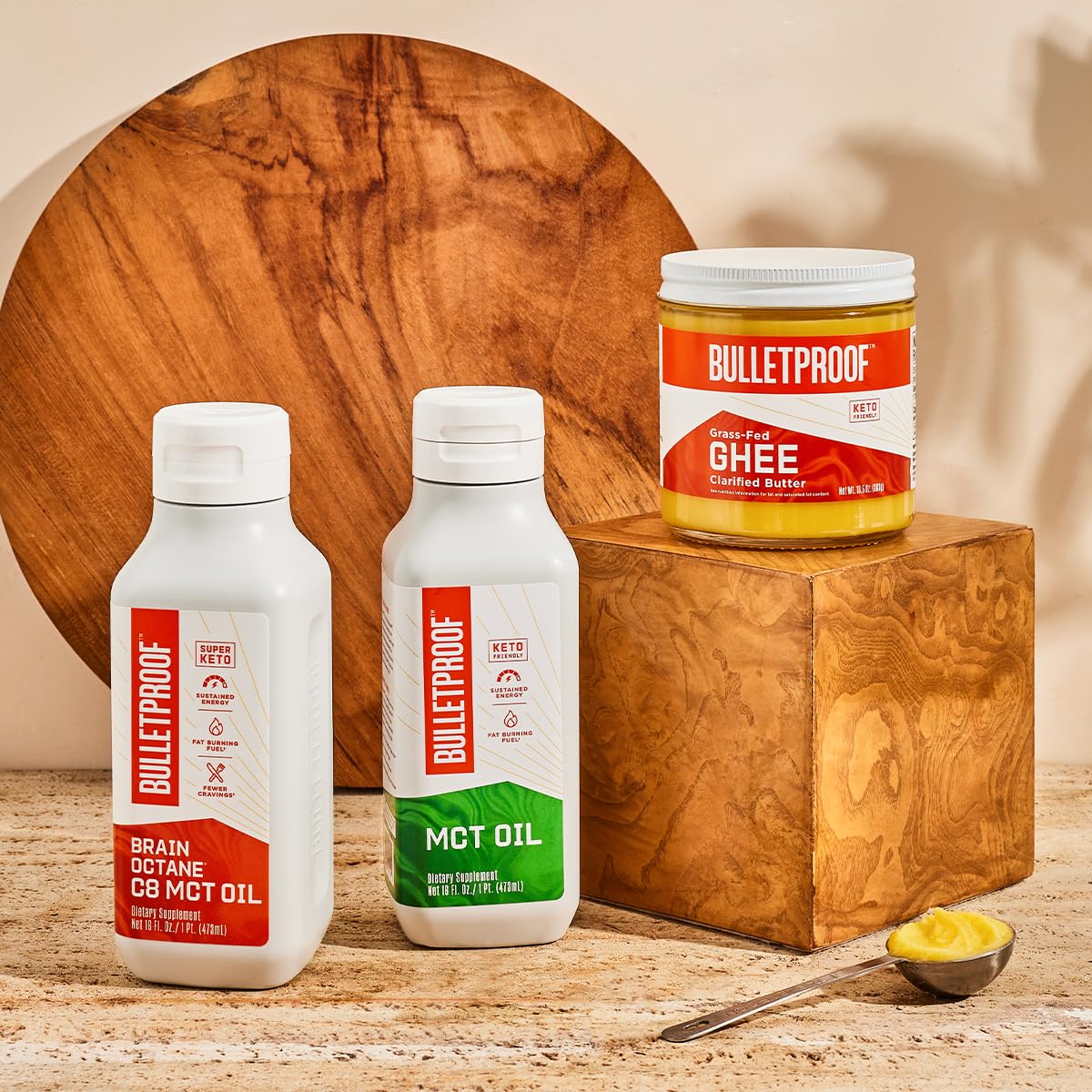 Bulletproof MCT Oil Made with C10 and C8 Oil, 16 Ounces, Keto Supplement for Sustained Energy
