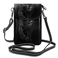 Art Japanese Warrior Small Cell Phone Purse,Cellphone Crossbody Purse With Protection,Women Wallet