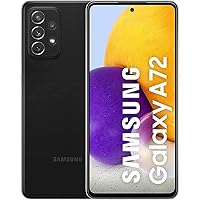 Galaxy A72 A725F-DS 4G Dual 256GB 8GB RAM Factory Unlocked (GSM Only | No CDMA - not Compatible with Verizon/Sprint) International Version - Awesome Black