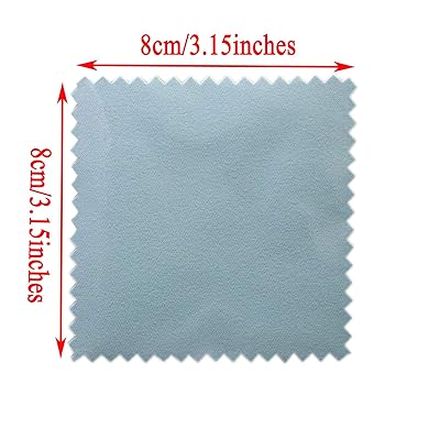 50Pcs Jewelry Cleaning Cloth Polishing Cleaning Cloths for Sterling Silver  Gold