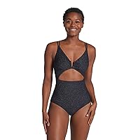 Leonisa Slimming One Piece Bathing Suit for Women - Tummy Control Swimsuits for Women with Front Cutout