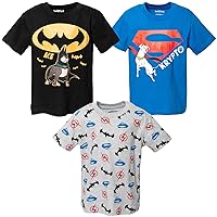 DC League of Super-Pets Krypto Ace 3 Pack Performance Graphic T-Shirts Toddler to Big Kids