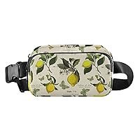 Lemon Tree Belt Bag for Women Men Water Proof Waist Bag with Adjustable Shoulder Tear Resistant Fashion Waist Packs for Travel