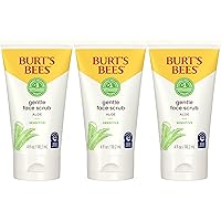 Burt's Bees Gentle Face Scrub with Aloe for Sensitive Skin, 98.9% Natural Origin, 4 Fluid Ounces, Pack of 3