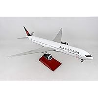 Skymarks AIR Canada 777-300 1/100 with Wood Stand & Gear