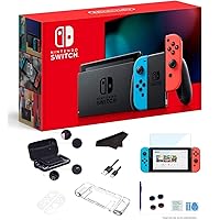 Newest Nintendo Switch 32GB Console with Neon Blue and Neon Red Joy-Con, 6.2