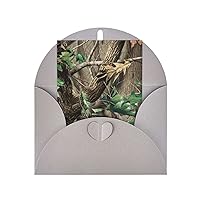 Hardwoods Green Camo Print Greeting Cards Blank Note Cards With Envelopes For All Occasions Birthday, Wedding