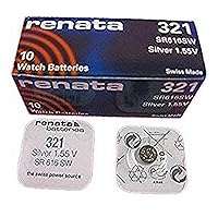 Renata Watch Battery Swiss Made Renata 321 or SR616SW (5 Batteries, 321 or SR616SW)
