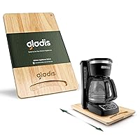 Appliance Sliders for Kitchen Appliances, [Premium Rubber Wood] Gladis Countertop Rolling Tray for Kitchenaid Mixer Under Cabinets, Easily Pull Sliding Tray for Ninja Coffee, Bread, Ice Cream Maker