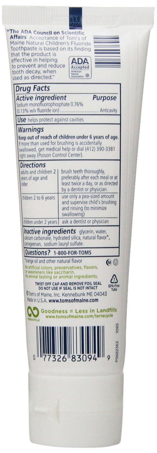Toms of Maine, Toothpaste Outrageous Orange Mango Fluoride, 4.2 Ounce