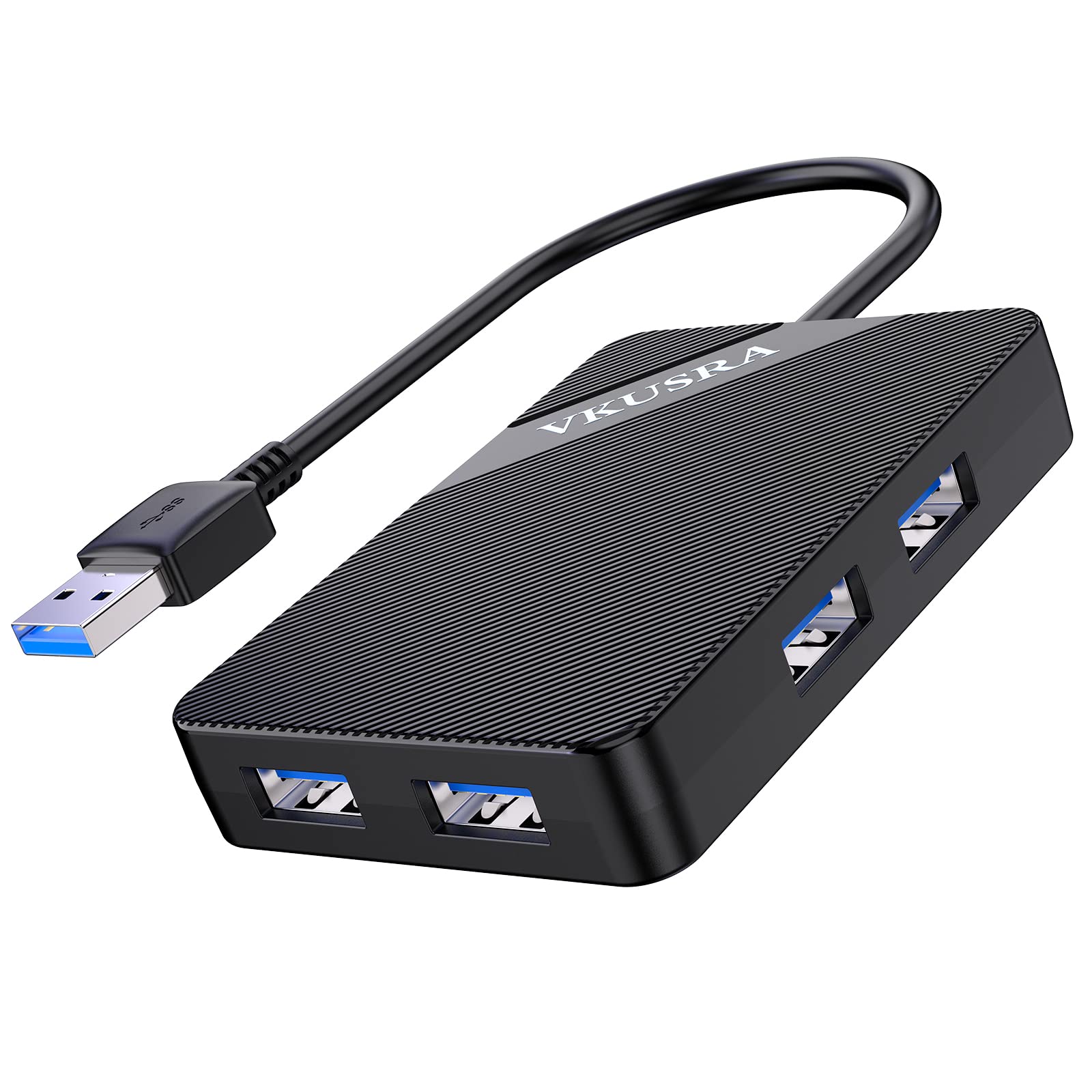 USB Hub 3.0,VKUSRA 4-Port USB Splitter USB 3.0 Hub,Ultra-Slim Multi USB Port Hub for Laptop,PC,Compatible with Windows,MacBook Air,Surface Pro,XPS,USB Flash Drives(0.5FT/0.15M)