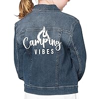 Camping Vibes Kids' Denim Jacket - Gift for Sister - Instant Vacation Stuff