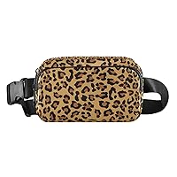 Leopard Print Belt Bag for Women Fanny Pack Fashion Waist Packs Everywhere Waist Pouch Gifts for Outdoor Shopping Travel Hiking