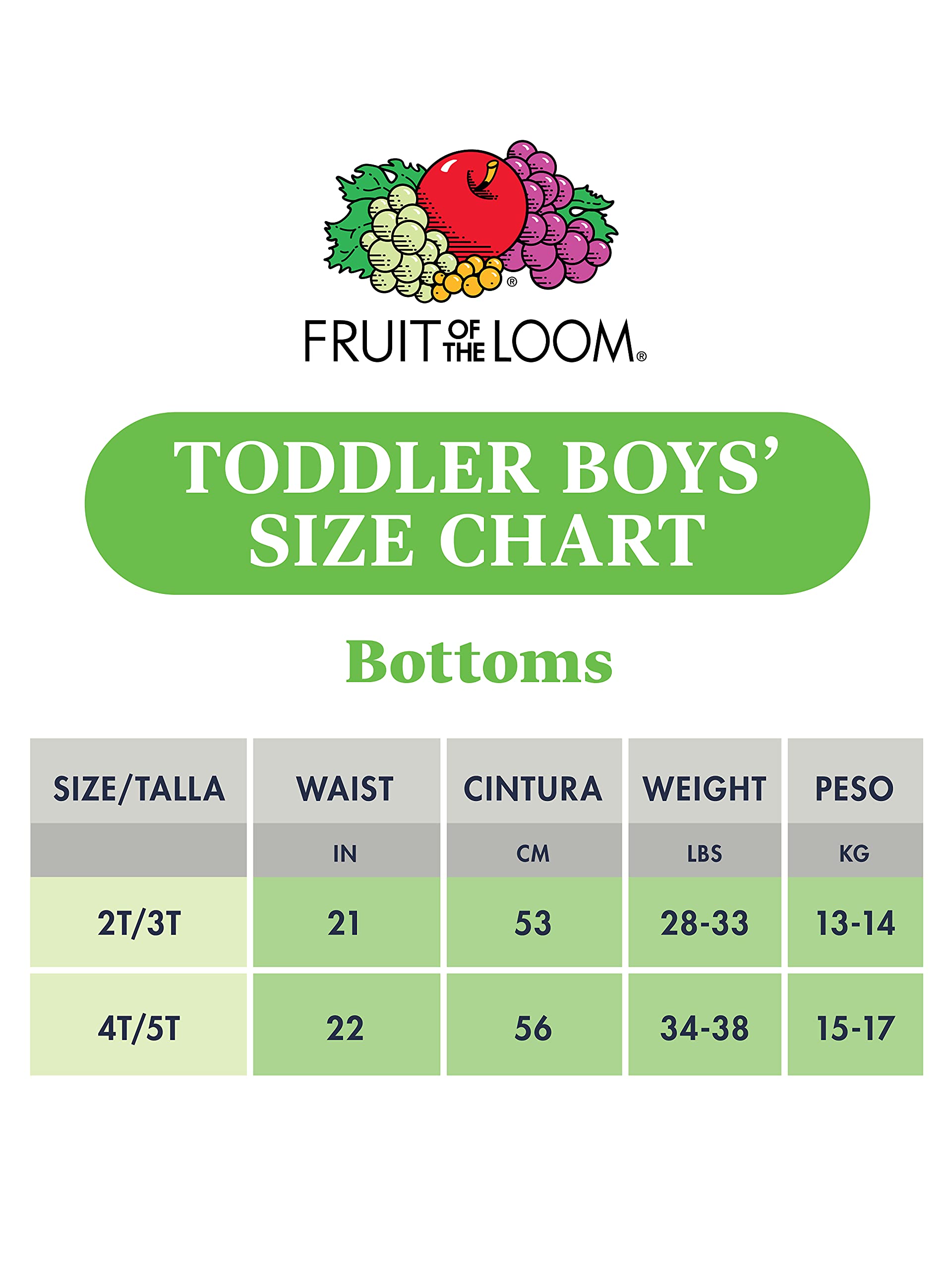 Fruit of the Loom Boys' 7 Pack Assorted Color Toddler Boxer Briefs