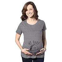 Maternity My Baby Loves Tacos Funny T Shirt Cute Announcement Pregnancy Bump Tee Funny Graphic Maternity Tee Cinco De Mayo Maternity T Shirt Funny Food T Dark Grey L