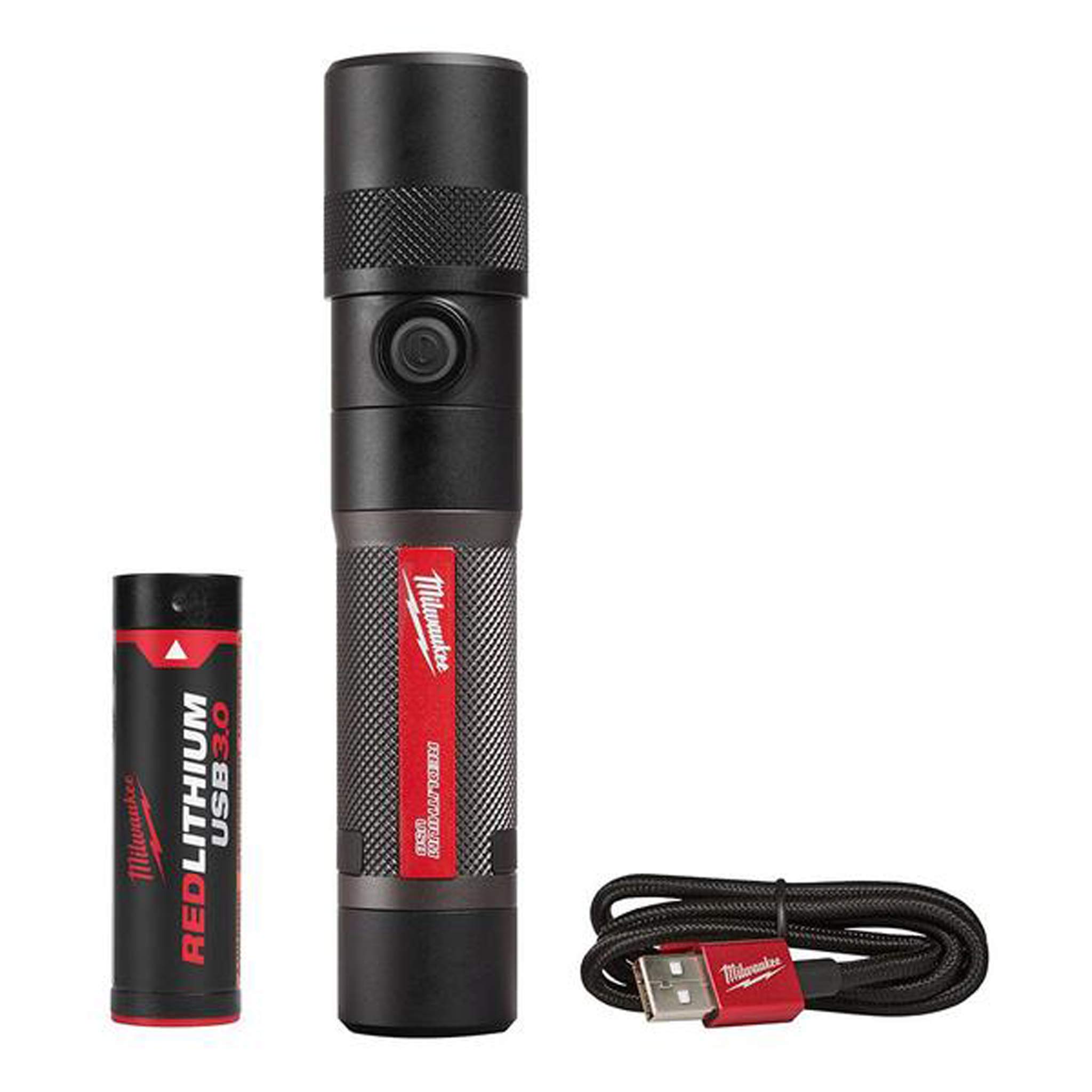 Milwaukee USB Rechargeable 1100 Lumen Twist Focusing Flashlight