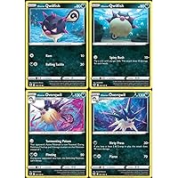 Hisuian Overqwil - Astral Radiance - Rare Pokemon Evolution Card Lot - 090/189 & 091/189-4 Card Set