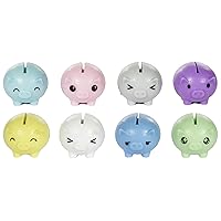 Party Favors - Set of 8 Assorted Colored Worlds Smallest Piggy Banks