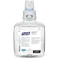 PURELL HEALTHY SOAP Mild Foam, Fragrance Free, 1200 mL Foam Hand Soap Refill for PURELL CS8 Automatic Soap Dispenser (Pack of 2) – 7874-02 - Manufactured by GOJO, Inc.
