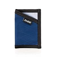 Flowfold Minimalist Card Holder Durable Slim Front Pocket Wallet, Card Holder Wallet Made in USA (Navy Blue)