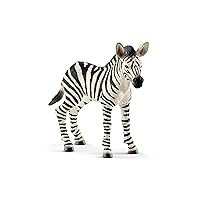 Schleich Wild Life, Animal Figurine, Animal Toys for Boys and Girls 3-8 Years Old, Zebra Foal, Ages 3+