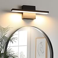 Bathroom Light Fixtures Over Mirror, 12 Inch Black Bathroom Vanity Light, LED Modern Wall Sconce 3000K Bar Vanity Lights for Bathroom Mirror Cabinets Bedroom