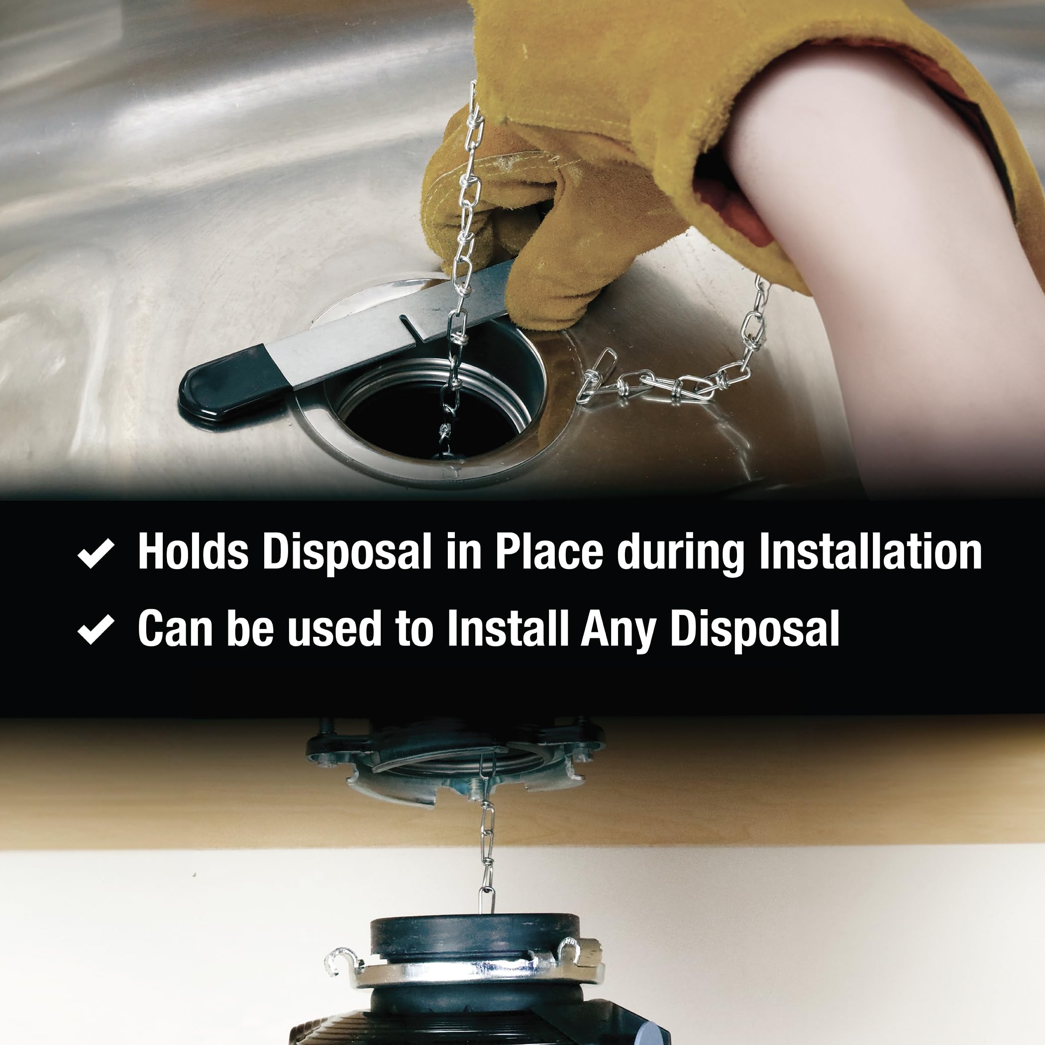 Danco Garbage Disposal Installation Tool for Various Garbage Disposers in Stainless Steel (12076)